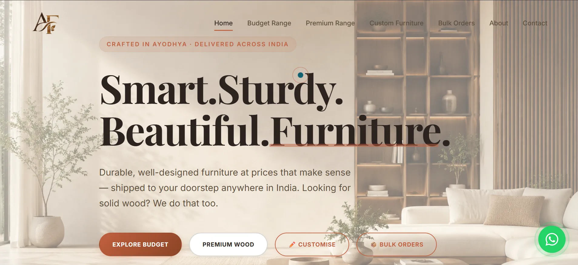Furniture Hub Ayodhya - Business Website
