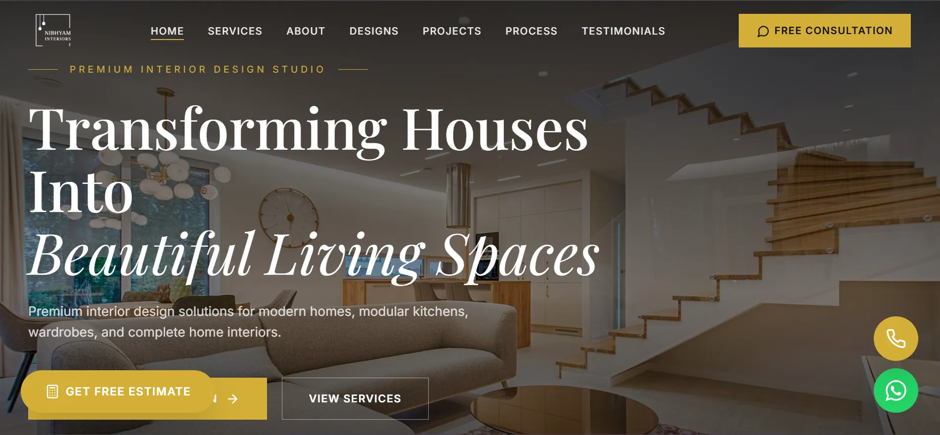Nibhiyam Interiors - E-commerce Website
